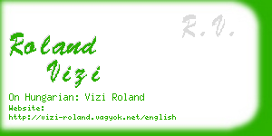 roland vizi business card